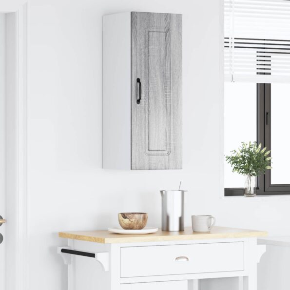 vidaXL Horná kuchynská skrinka s poličkou Sivý Sonoma 30 x 31 x 80 cm – Obrázok 11