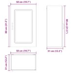 vidaXL Kuchynská skriňa s úložiskom Kalmar Sonoma dub 50 x 31 x 80 cm – Obrázok 8