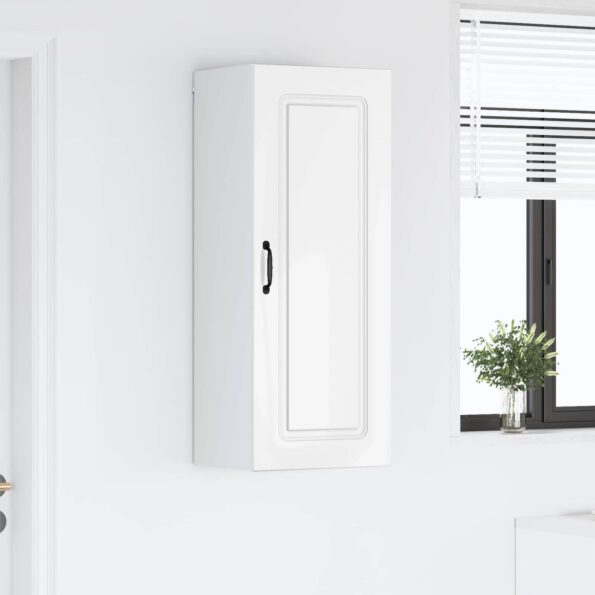 vidaXL Horná kuchynská skrinka Vysoký lesk bielej 40 x 31 x 100 cm – Obrázok 11