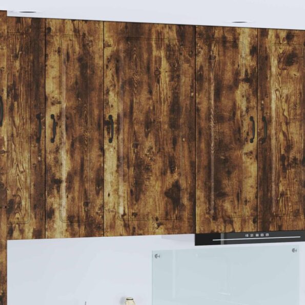 vidaXL Horná kuchynská skrinka s poličkou Dymová dub 50 x 31 x 100 cm – Obrázok 9