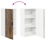 vidaXL Horná kuchynská skrinka s poličkou Dymová dub 50 x 31 x 100 cm – Obrázok 13