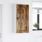 vidaXL Horná kuchynská skrinka s poličkou Dymová dub 50 x 31 x 100 cm – Obrázok 11