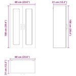 vidaXL Kuchynská skriňa s úložiskom Kalmar Sonoma dub 60 x 31 x 100 cm – Obrázok 6