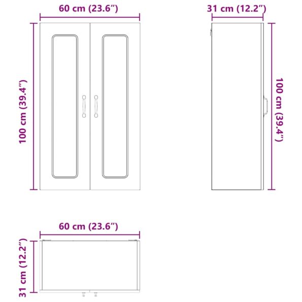 vidaXL Kuchynská skriňa s úložiskom Kalmar Sonoma dub 60 x 31 x 100 cm – Obrázok 6
