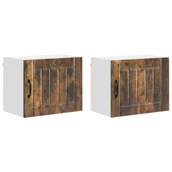 vidaXL Doska umývačky Lucca 2 pcs Dymový dub 50 x 31 x 40 cm – Obrázok 9