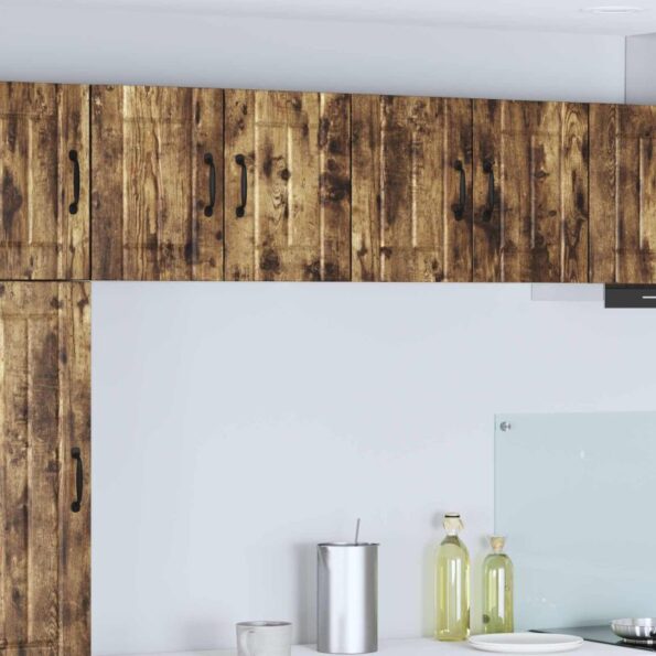 vidaXL Horná kuchynská skrinka 2 pcs Tmavý dub 60 x 31 x 40 cm – Obrázok 7