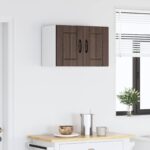 vidaXL Horná kuchynská skrinka s poličkou Hnedý dub 60 x 31 x 40 cm – Obrázok 10