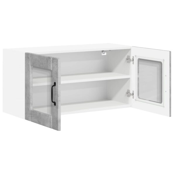 vidaXL Horná kuchynská skrinka Betónová šedá 80 x 31 x 40 cm – Obrázok 11