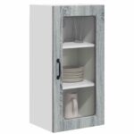 vidaXL Doska umývačky Lucca 2 pcs Sivá sonoma 40 x 31 x 80 cm – Obrázok 9