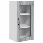 vidaXL Doska umývačky Lucca 2 pcs Sivá sonoma 40 x 31 x 80 cm – Obrázok 11