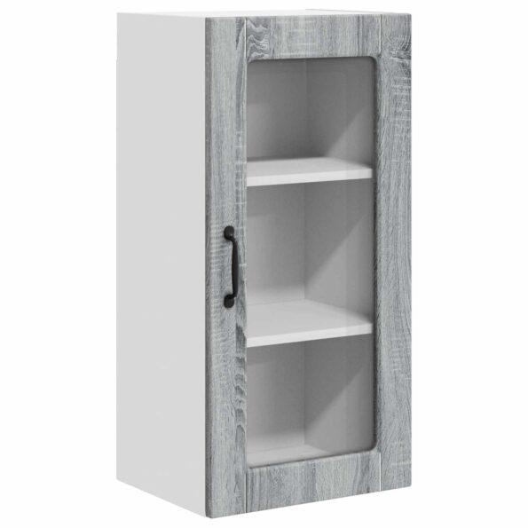 vidaXL Doska umývačky Lucca 2 pcs Sivá sonoma 40 x 31 x 80 cm – Obrázok 11