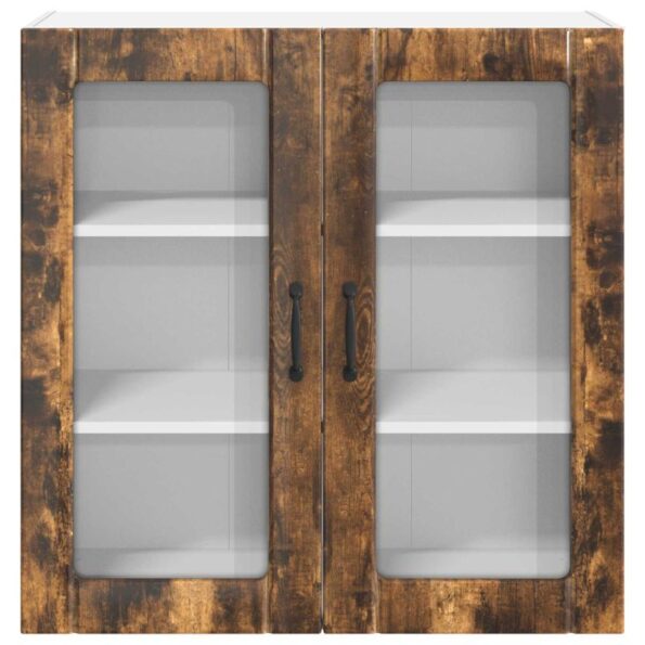 vidaXL Horná kuchynská skrinka s poličkou Dymová dub 80 x 31 x 80 cm – Obrázok 12