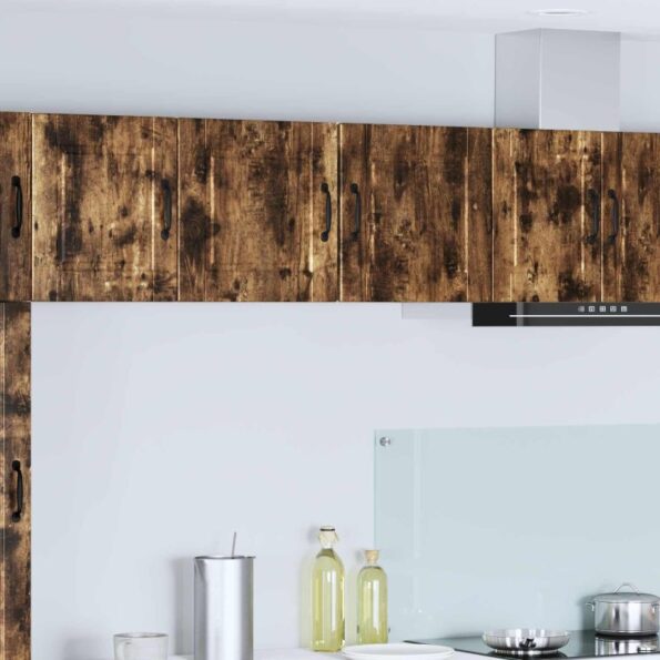 vidaXL Horná kuchynská skrinka s poličkou Dymová dub 40 x 31 x 40 cm – Obrázok 9