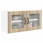 vidaXL Kuchynská skriňa Sonoma dub 80 x 31 x 40 cm Kompozitné drevo – Obrázok 9