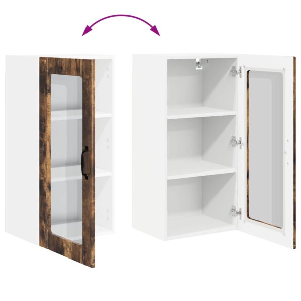 vidaXL Horná kuchynská skrinka 2 pcs Dymová dub 40 x 31 x 80 cm – Obrázok 13