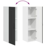 vidaXL Horná kuchynská skrinka s poličkou Čierna 30 x 31 x 100 cm – Obrázok 13