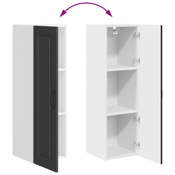 vidaXL Horná kuchynská skrinka s poličkou Čierna 30 x 31 x 100 cm – Obrázok 13