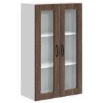 vidaXL Horná kuchynská skrinka s poličkou Hnedý dub 60 x 31 x 100 cm – Obrázok 8