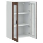 vidaXL Horná kuchynská skrinka s poličkou Hnedý dub 60 x 31 x 100 cm – Obrázok 11