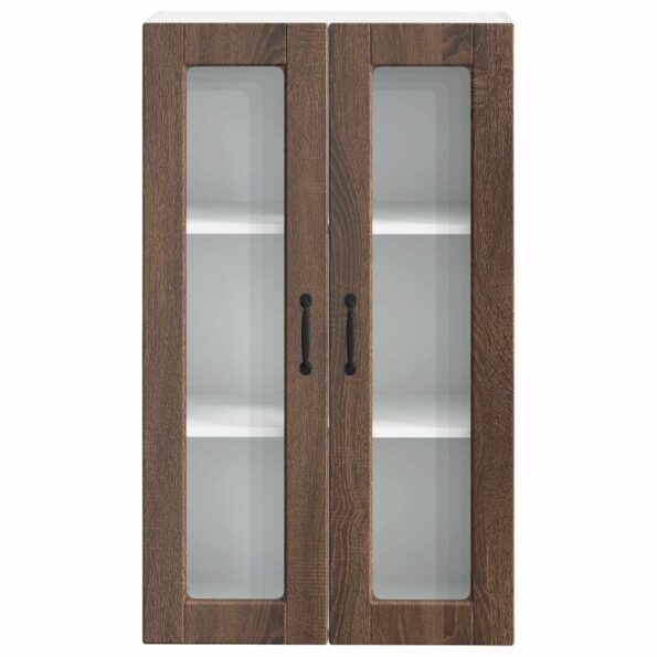 vidaXL Horná kuchynská skrinka s poličkou Hnedý dub 60 x 31 x 100 cm – Obrázok 12