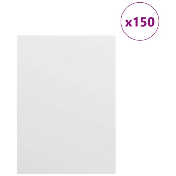 vidaXL Dekoračné panely 150 pcs Biela 15 x 21 x 0.27 cm – Obrázok 3