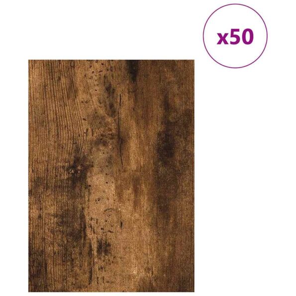 vidaXL Dekoračné panely 50 pcs Dymová dub 15 x 21 x 0.27 cm – Obrázok 3
