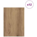 vidaXL Dekoračné panely 12 pcs Remeselný dub 15 x 21 x 0.27 cm – Obrázok 3