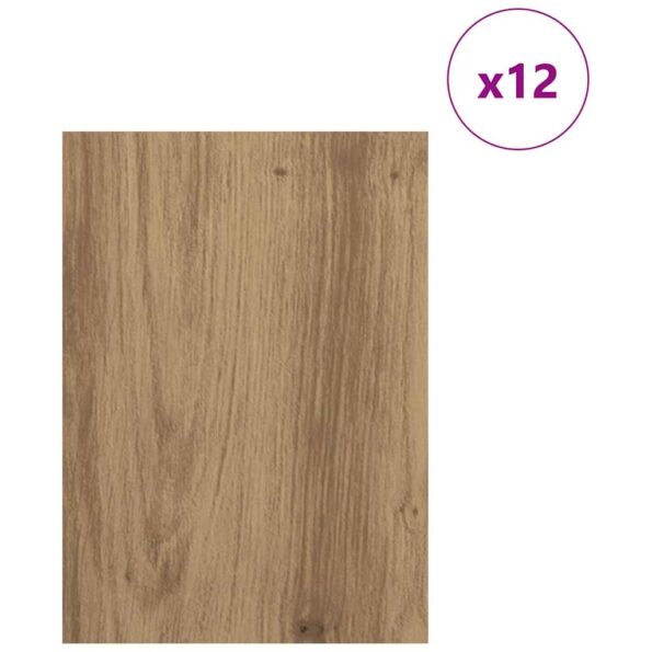 vidaXL Dekoračné panely 12 pcs Remeselný dub 15 x 21 x 0.27 cm – Obrázok 3