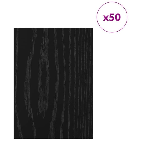vidaXL Dekoračné panely 50 pcs Čierny dub 21 x 30 x 0,27 cm – Obrázok 3