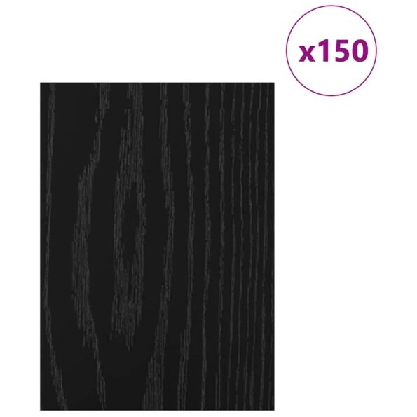 vidaXL Dekoračné panely 150 pcs Čierny dub 21 x 30 x 0,27 cm – Obrázok 3