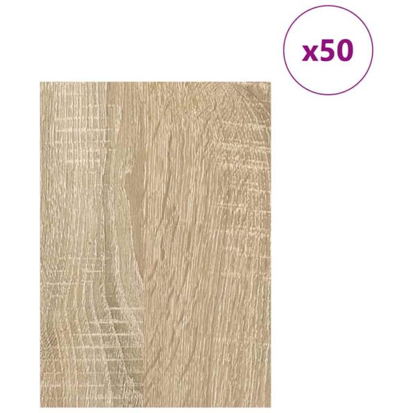 vidaXL Dekoračné panely 50 pcs Sonoma dub 21 x 30 x 0,27 cm – Obrázok 3