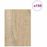 vidaXL Dekoračné panely 150 pcs Sonoma dub 21 x 30 x 0,27 cm – Obrázok 3