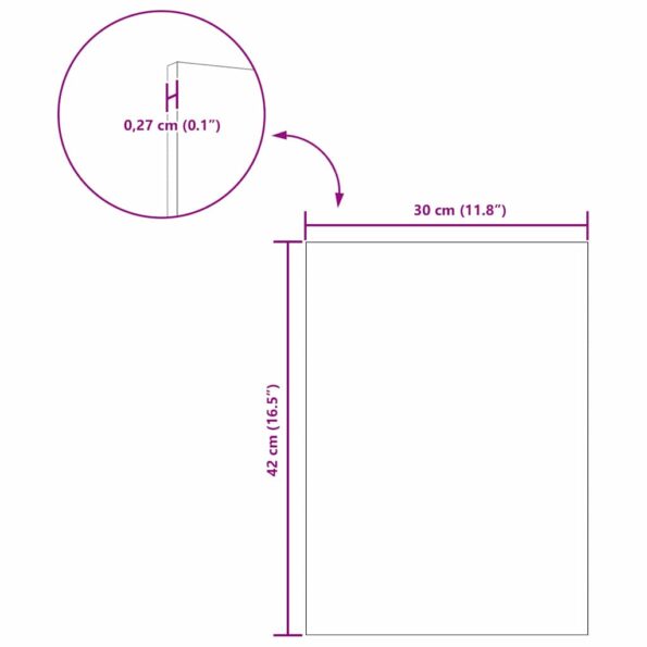vidaXL Dekoračné panely 50 pcs Dymová dub 30 x 42 x 0.27 cm – Obrázok 12