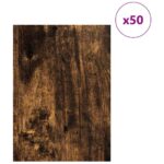 vidaXL Dekoračné panely 50 pcs Dymová dub 30 x 42 x 0.27 cm – Obrázok 3