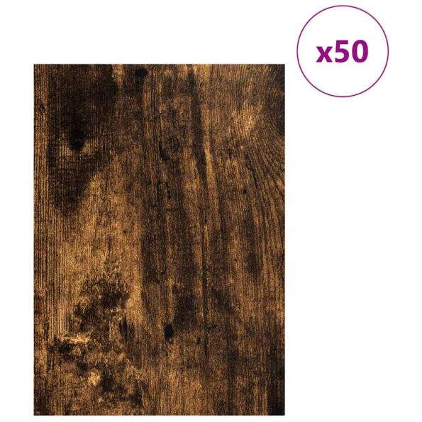 vidaXL Dekoračné panely 50 pcs Dymová dub 30 x 42 x 0.27 cm – Obrázok 3