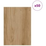 vidaXL Dekoračné panely 50 pcs Remeselný dub 30 x 42 x 0.27 cm – Obrázok 3