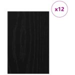 vidaXL Dekoračné panely 12 pcs Čierny dub 40 x 60 x 0.27 cm – Obrázok 3