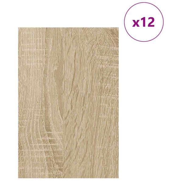 vidaXL Dekoračné panely 12 pcs Sonoma dub 40 x 60 x 0.27 cm – Obrázok 3