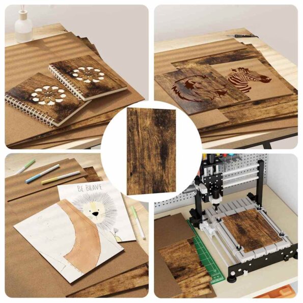 vidaXL Dekoračné panely 12 pcs Tmavý dub 40 x 60 x 0.3 cm – Obrázok 13