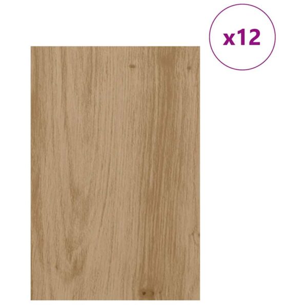 vidaXL Dekoračné panely 12 pcs Remeselný dub 40 x 60 x 0.27 cm – Obrázok 3