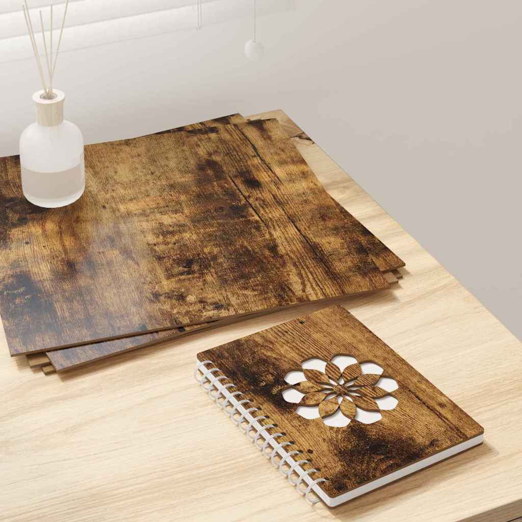 885624_1.jpg vidaXL Dekoračné panely 50 pcs Dymová dub 30 x 30 x 0,27 cm – Obrázok 1