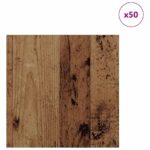vidaXL Dekoračné panely 50 pcs Staré drevo 30 x 30 x 0.3 cm – Obrázok 3