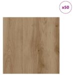 vidaXL Dekoračné panely 50 pcs Remeselný dub 30 x 30 x 0,27 cm – Obrázok 3