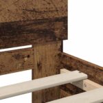 vidaXL Rám postele Staré drevo 100 x 200 cm Kompozitné drevo – Obrázok 9