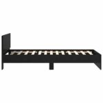 vidaXL Rám postele Čierny dub 90 x 200 cm Kompozitné drevo – Obrázok 7