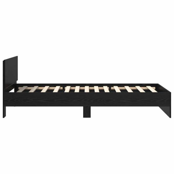 vidaXL Rám postele Čierny dub 90 x 200 cm Kompozitné drevo – Obrázok 7