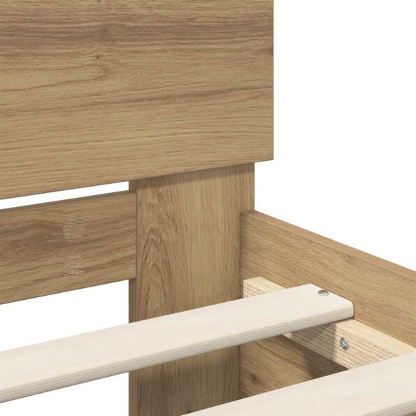 vidaXL Rám postele Remeselný dub 90 x 190 cm Kompozitné drevo – Obrázok 9