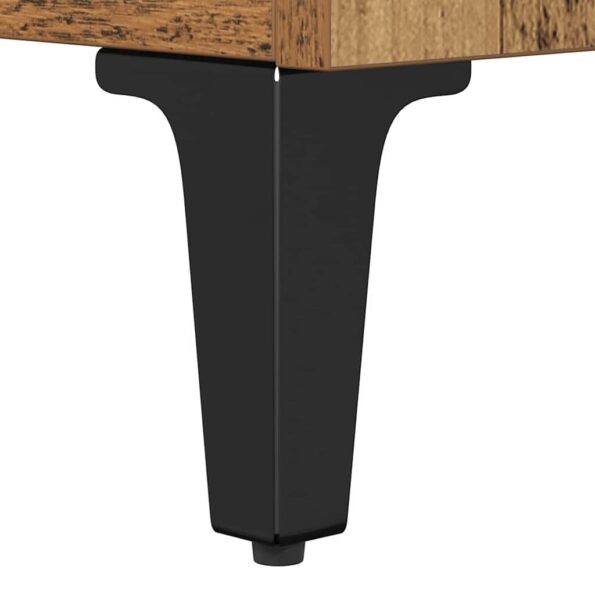 vidaXL Servírovacia skriňa Staré drevo 69,5 x 34 x 90 cm – Obrázok 8