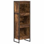 vidaXL Knižnica Dymová dub 40 x 30 x 121 cm Kompozitné drevo – Obrázok 2