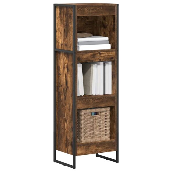 vidaXL Knižnica Dymová dub 40 x 30 x 121 cm Kompozitné drevo – Obrázok 3